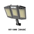 thumbnail image 4 of Greeniant Luz de pared Solar recargable al aire libre Sensor de movimiento Cuerpo de inducción Lámpara montada Patio trasero Iluminación blanca Pasarela Suministros para perros 384 cuentas Greeniant PT004575-01, 4 of 6