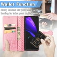 thumbnail image 4 of Feishell for Samsung Galaxy Z Fold 3 Cartoon Cute Wallet Case, Cat Dog Style Flip with ID Card Holder Premium PU Leather Cases with Wrist Strap, Magnetic Closure Folio Kickstand Phone Cover, Pink, 4 of 11