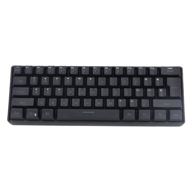 Teclado RGB, 61 Teclas Teclado De 3 Modos De Una Tecla 2.4G Inalámbrico Con Cable Para Teléfono Para Computadora Portátil