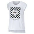 thumbnail image 2 of Women's WEAR by Erin Andrews White Baltimore Ravens Checker Muscle Tank Top, 2 of 3