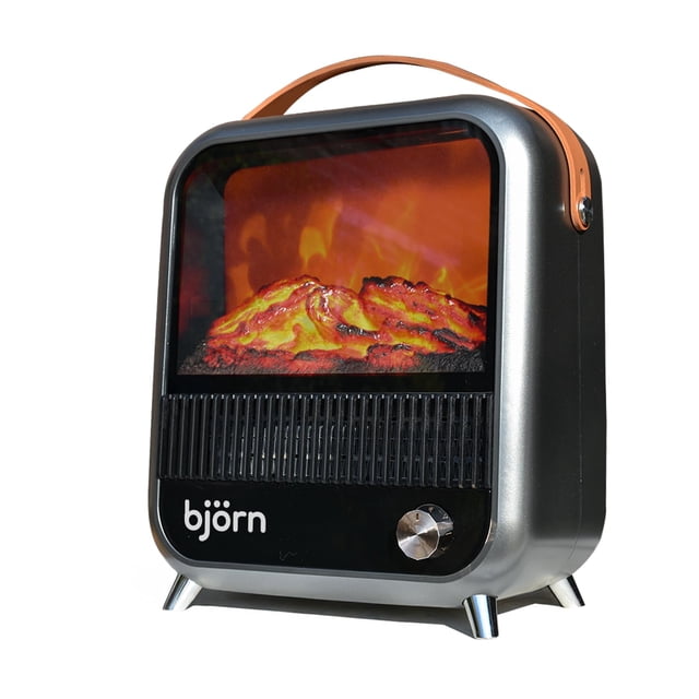 Calefactor Eléctrico 1500W PTC Simulador Chimenea I Marca björn I Control por Perilla