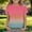 Watermelon Red, variant on ITSAME Girls T-Shirt, Short Sleeve Gradient Print Crewneck Summer Fashion Leisure Breathable Tops Light Blue Size 7-8T