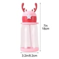 thumbnail image 3 of BUTASY Water Bottle 600ml Sticker Version Deer Large Capacity Cup Cute Deer Straw Water Bottle Leakproof Portable Cup For Adults And Kids Daily/Travel, 3 of 6