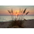 thumbnail image 2 of Herrera, H.J. 32x23 Gold Ornate Wood Framed with Double Matting Museum Art Print Titled - Days End, 2 of 4