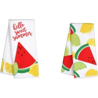 Home Collection Tropical Summer Kitchen Towels in Refreshing Fruit Design  Colorful Hand Bathroom Dish Super Absorbent Home Decorative Towels  15x25-in.