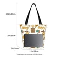 thumbnail image 2 of Bingfone Honeycomb And Honey Women Shoulder Tote Bags Casual Bag Ladies Shopping Handbag, 2 of 6