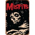 thumbnail image 1 of Placa Metal Vintage Banda MISFITS Pintura Hierro Rectangular Artística Pared 20x30cm, 1 of 9