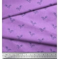thumbnail image 2 of Soimoi Purple Cotton Jersey Fabric Artistic Bud Floral Printed Fabric 1 Yard 58 Inch Wide, 2 of 3