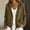 Army Green, variant on Fengqque Women Casual cotton Blend Hooded Jacket Button Adjustable Drawstring Hem Long Sleeve Relaxed Fit Lightweight Outer Shacket Army Green Free Size