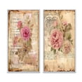 thumbnail image 2 of Designart "Wildflower Floral Rustic Bouquet in Bloom II" Rose Framed Wall Art Set Of 2 - Traditional Pink Framed Wall Art Set Of 2, 2 of 6