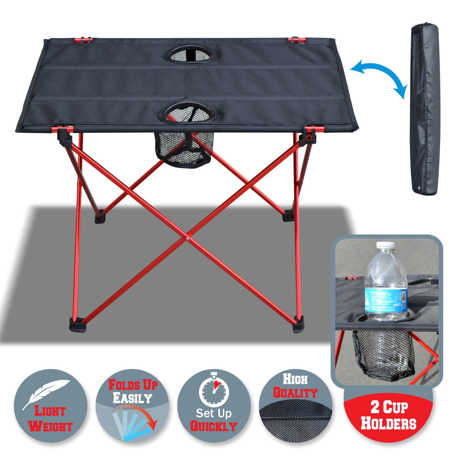 Sunrise Portable Folding Camping, Picnic, Beach Table, Ultralight, 2