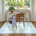 thumbnail image 4 of Wonnitar 3'x 5' Floral Area Rugs for Bedroom, Cute Bow Accent Rugs for Kids Room, Washable Carpet Non Slip Low Pile for Nursery Room, Playroom, Vanity Room Purple, 4 of 10