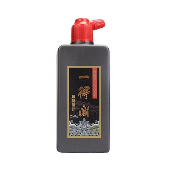 Tinta negra líquida Sumi para practicar caligrafía y pintura con pincel chino 250g