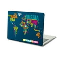 thumbnail image 1 of KSK KAISHEK Hard Protective Shell Case Cover Only Compatible MacBook Pro 13"( Retina Display, Early Late 2012/2013/2014/2015) Model A1502 A1425, No CD-ROM World Map 44, 1 of 5