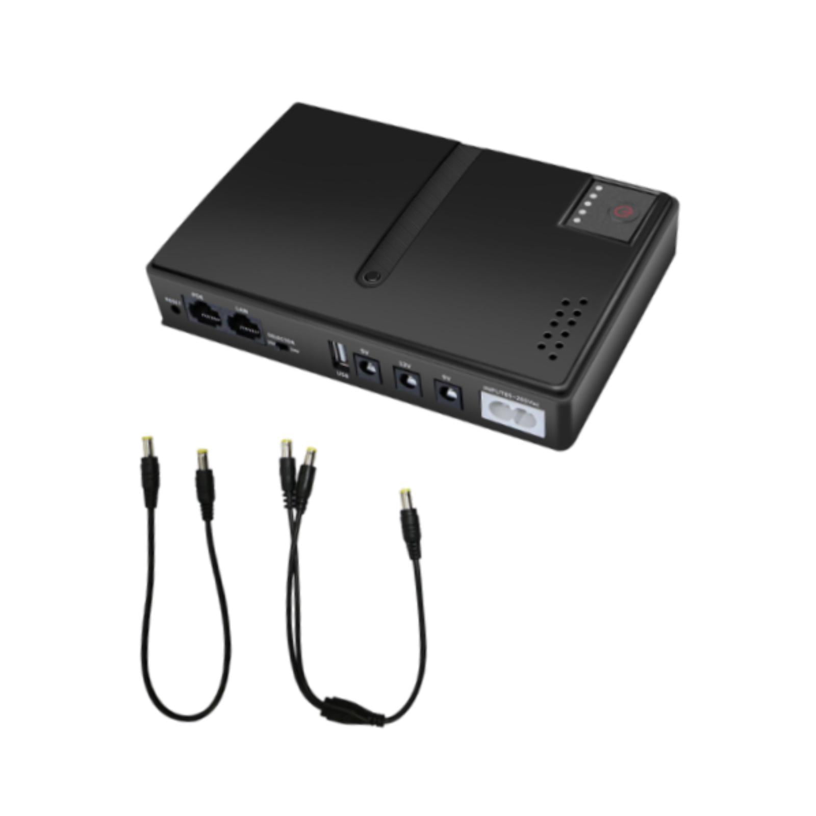 Wzmzjy Power Supply Battery Backup Backup Power for 5V/9V/12V Multi-voltage Output