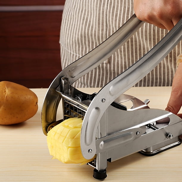 Cortador de papas fritas de acero inoxidable, máquina cortadora de tiras de papa para cocina doméstica | Walmart en línea