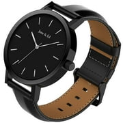 JUNE & ED Quartz Stainless Steel Men's Watch with Sapphire Crystal Dial Window