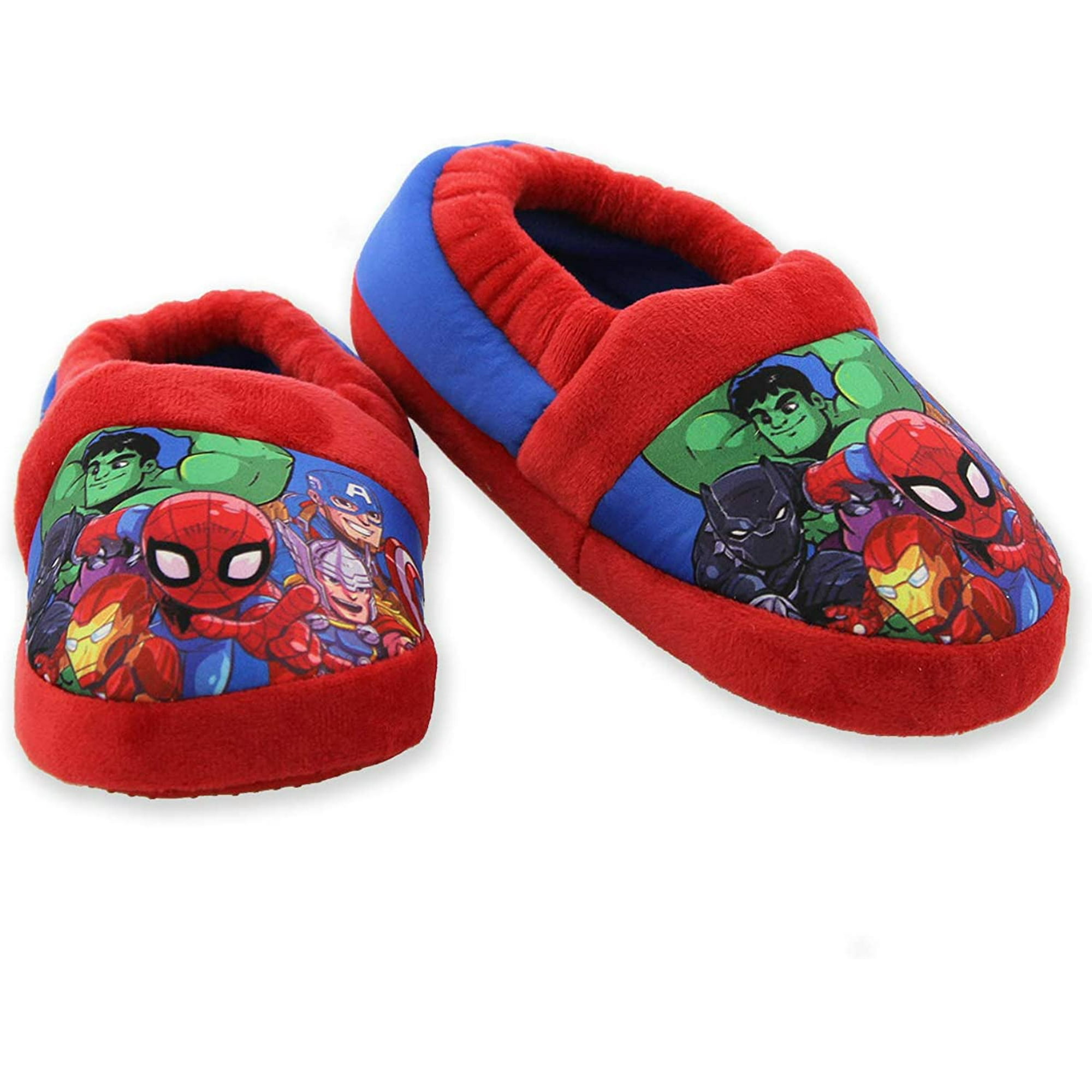 FFIY Avengers Superhero Boys Toddler Plush Aline Slippers Walmart