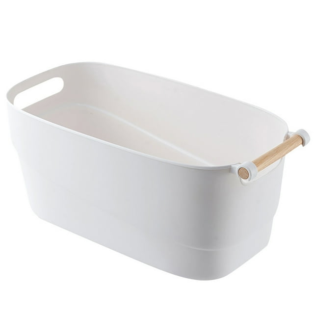 Bangcool Kitchen Storage Bin Hand-held Plastic Closet Shelf Basket Storage Organizer Bin
