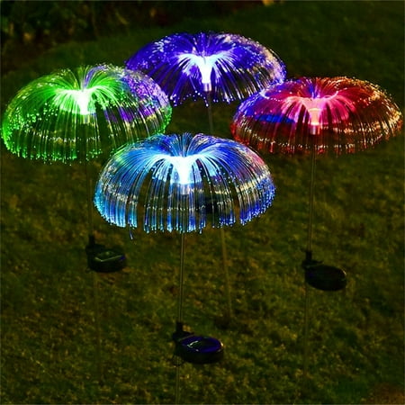 

Solar Jellyfish Light Garden Wireless Fiber Optic Light