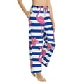 thumbnail image 2 of Bingfone Pajamas For Women,Pink Flamingo Pajama Pants With Pockets-Large, 2 of 9