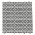 thumbnail image 3 of Ambesonne Abstract Geometry Shower Curtain, Monochrome Flower, 69"Wx84"L, Charcoal Grey White, 3 of 5
