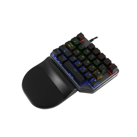 Teclado de Mano Batauro Nelore Switch Red Alámbrico RGB Negro