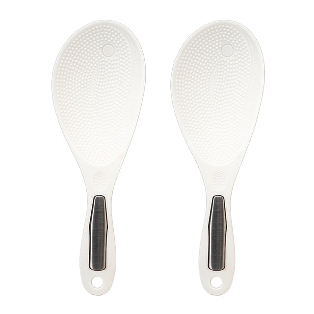 Rice Paddle Spoon Set of 2, Rice Spatula,Rice Spoon Paddle,Rice Cooker Spoon,Works for Rice,Mashed Potato Or More