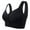 Black, variant on Moona Bra For Senior Front Closure Breathable Bra For Seniors Wirefree Bras For Older Women
