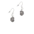 thumbnail image 2 of Silvertone Small Lion - Mascot Heart French Earrings, 2 of 4
