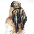 thumbnail image 6 of 90x90cm Paisley Print Satin Square Scarf, Lightweight Boho Head Wrap & Neck Scarf,90*90cm,29, 6 of 58