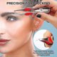 thumbnail image 4 of 6 Pieces Light Tweezers, Stainless Steel Tweezers With Led Light, Makeup Eyelash Eyebrow Hair Removal Tweezers(red, Pink, Dark Blue), 4 of 5