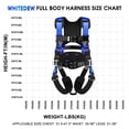 thumbnail image 4 of Fall Protection Premium Safety Harness with Shock Absorbing Lanyard, Roofing Constructio Harness, Vented & Padded Shoulder, Legs & Back - Upgrade 4 Qu, 4 of 8
