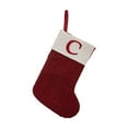 thumbnail image 2 of KCEHTA Christmas Stockings with Initials, Embroidered Personalized Knit Christmas Stocking Red and White Knitted Christmas Stocking for Family Holiday Party Fireplace Hanging Decorations, 2 of 7