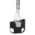 thumbnail image 3 of Outdoor Heights High Back Full Bucket Toddler & Baby Swing Set for Backyard Swing with Vinyl Coated Chain (3, Black), 3 of 7