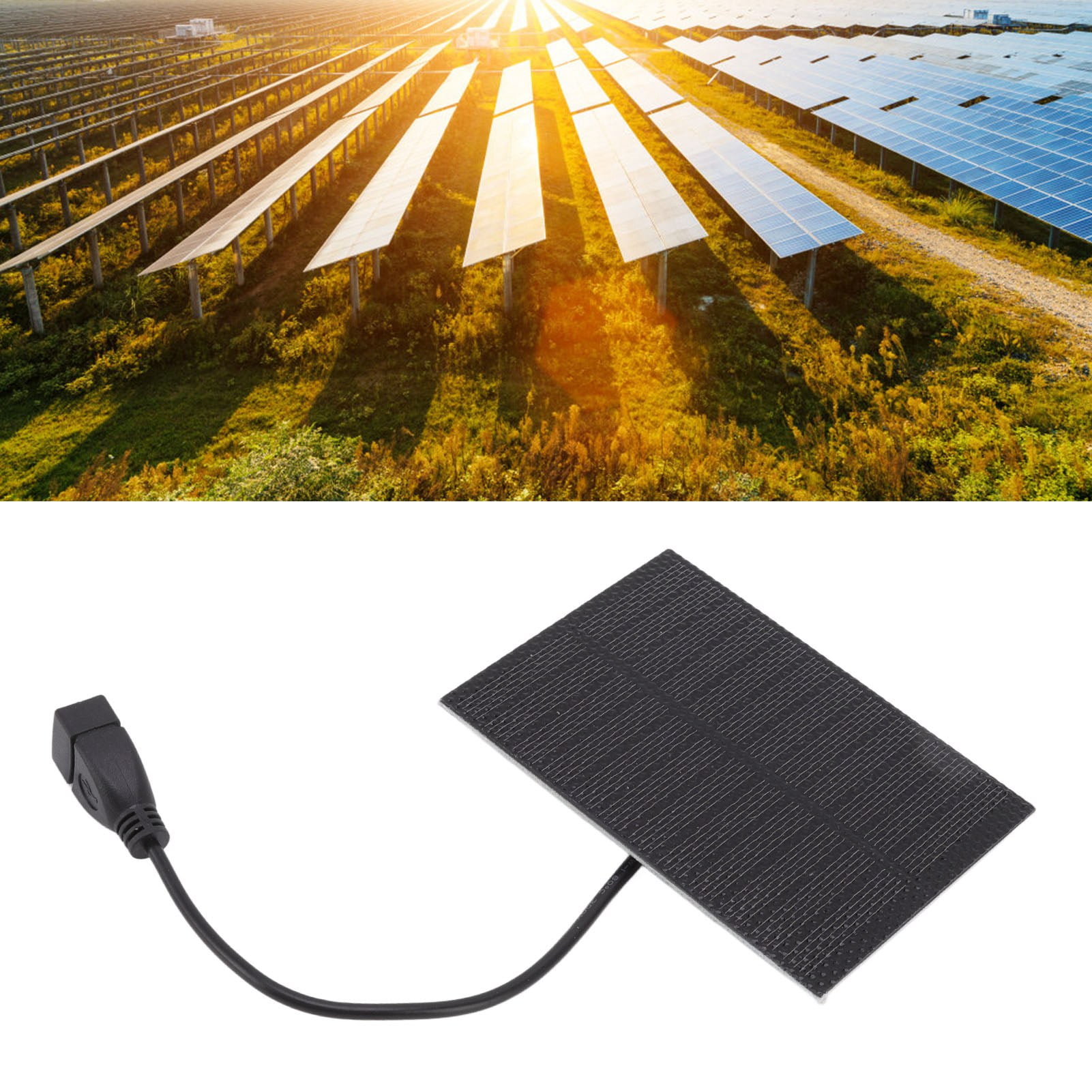 Mp3 Mp4 11 X 8cm / 4.3 X 3.1in 5W 5V Small Size Light Weight Solar Panel Kit with Usb Plug for Mobile Phones Outdoor Portable Solar Panel 