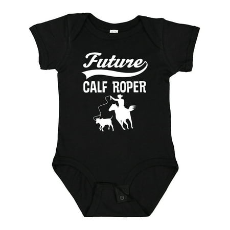 

Inktastic Calf Roping Rodeo Future Cowboy Gift Baby Boy Bodysuit