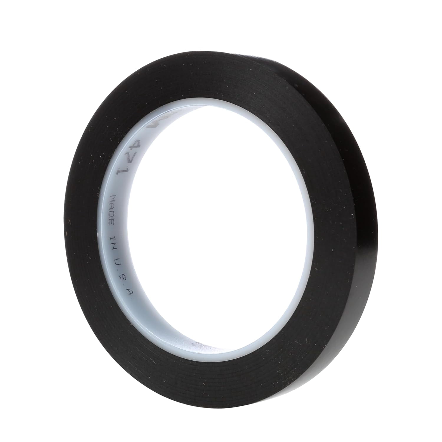 Vinyl Tape 471, 1/4 in x 36 yd, Black, 1 Roll, Black Floor Tape, Paint Alternative for Floor Marking, Social Distancing, Color Coding, Safety Marking