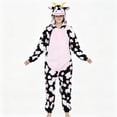 thumbnail image 6 of Gunia Kids Cow Outfit Plush Hooded Romper Jumpsuit For Halloween Costume Dress Up Party Pajamas Onesie,Size Cute, 6 of 9