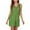 Green, variant on Women's Sleeveless Drawstring Mini Hoodie Dress 2026 Summer Casual Loose Ribbed Knit Button Down V Neck Hooded Dresses Beige L