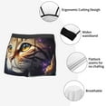 thumbnail image 3 of Honeii Astronaut Cat Men's Underwear Boxer Briefs Pack, ComfortSoft Boxer Brief for Men, Moisture-Wicking Breathable-Large, 3 of 5