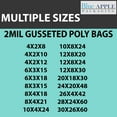 thumbnail image 3 of 2 Mil Expandable Gusseted Poly Bags LDPE - 24"X20"X48" & (50 Bags), 3 of 7