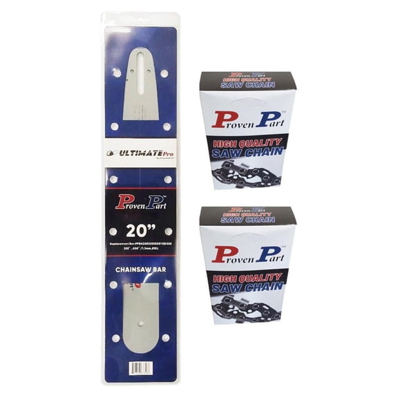 20" Bar And 2 Pack Full Chisel Chain .325" .063" 81DL Fits Stihl 3003 812 6821