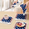 thumbnail image 5 of 4th of July Pot Holders for Kitchen Heatproof Potholder, 2 Pack Independence Day American Flag Red Striped Blue Star Hot Pads Multipurpose Oven Pads Cloth Potholders Trivet for Cooking and Baking, 5 of 8