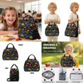 thumbnail image 4 of Kuiaobaty Dinosaur Bone Print Backpack Set with Pencil Case for Boys Large Capacity Bookbag and Lunch Bag with Water Bottle Holder Multi Pockets Backpack with Lunch Box for School, 4 of 7