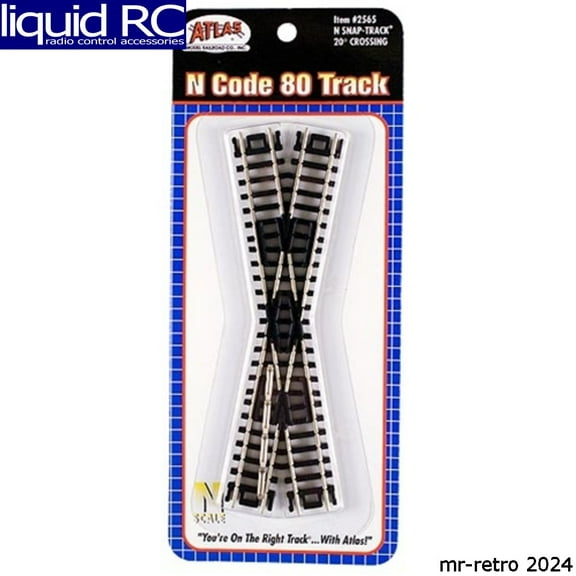 Atlas Trains 2565 N Code 80 20 Degree Crossing