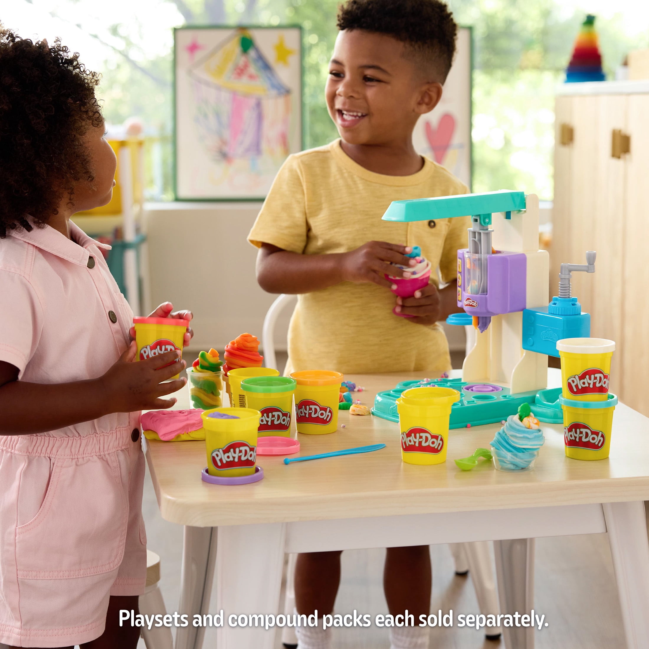 Play-Doh 4-Pack Classic Colors Modeling Compound, 3 oz Cans, Classroom Arts & Crafts for Kids 2+
