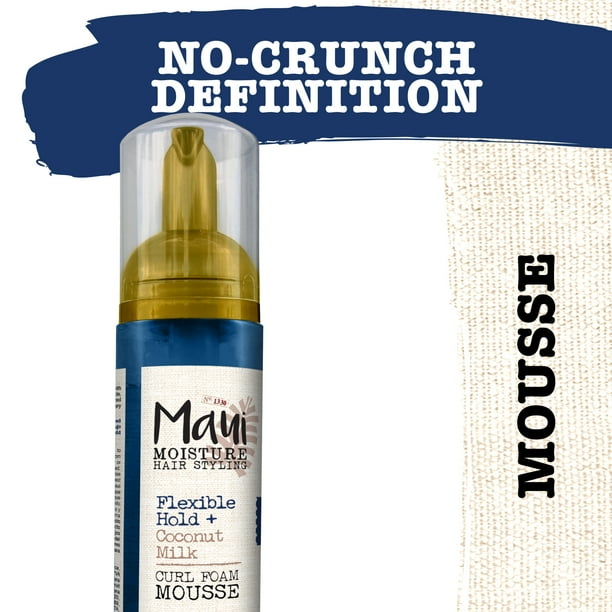 Maui Moisture Flexible Hold + Coconut Milk Curl Foam ...