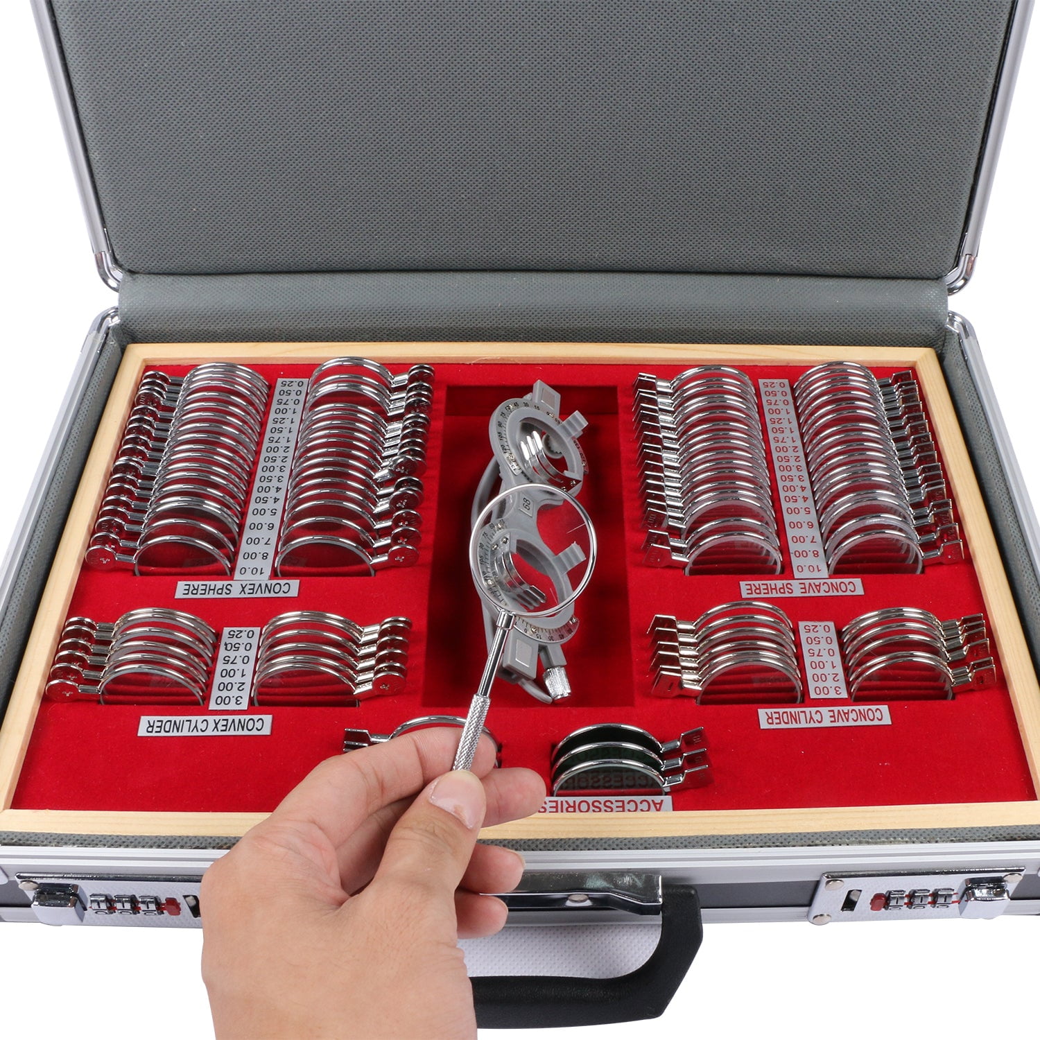 Bezighouden vergeven veiligheid UCanSee 104 pcs Optical Trial Lens Set Optometry Kit Metal Rim Wooden Frame Aluminum Case - Walmart.com Bezighouden vergeven veiligheid UCanSee 104 pcs Optical Trial Lens Set Optometry Kit Metal Rim Wooden Frame Aluminum Case - Walmart.com