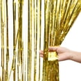 thumbnail image 3 of Tebru Rideau en Feuille pour Porte Rideau en Feuille de Noël Rideau à Franges en Feuille Toile de Fond Photo Rideaux de Porte pour Décoration de Fête de Noël et d'Anniversaire, 3 of 6